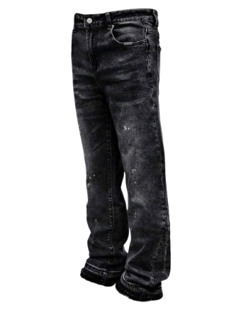Slim Straight Leg Jeans Men BLACK I GREY MIXED