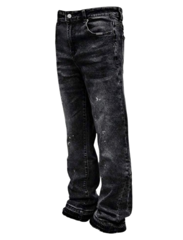 Slim Straight Leg Jeans Men BLACK I GREY MIXED