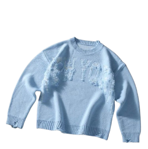 VINTAGE DISTRESSED KNIT SWEATER