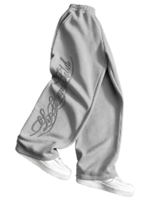 OVERSIZED EMBROIDERED SWEATPANTS