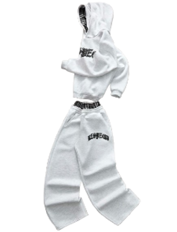 OVERSIZED HOODIE & WIDE-LEG SWEATPANTS SET