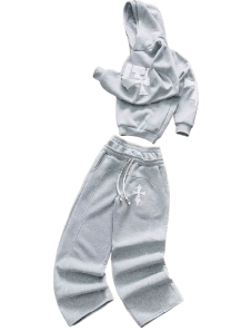 OVERSIZED HOODIE & WIDE-LEG SWEATPANTS SET