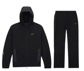 Nike x NOCTA – Black Tech Fleece Tracksuit Set with Hoodie and Joggers