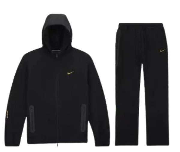Nike x NOCTA – Black Tech Fleece Tracksuit Set with Hoodie and Joggers