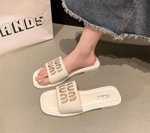 Sandalia m black/ white