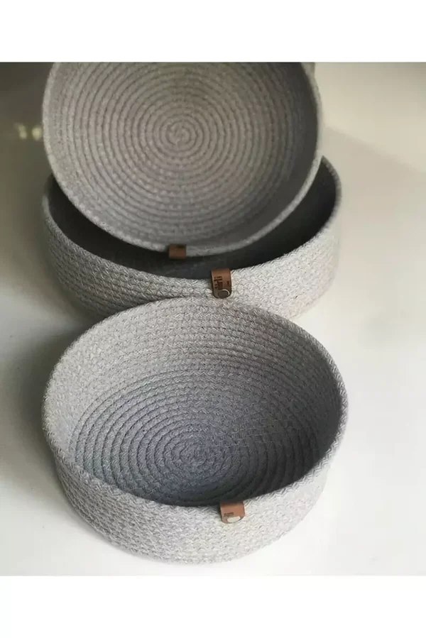 Lot de 3 paniers décoratifs