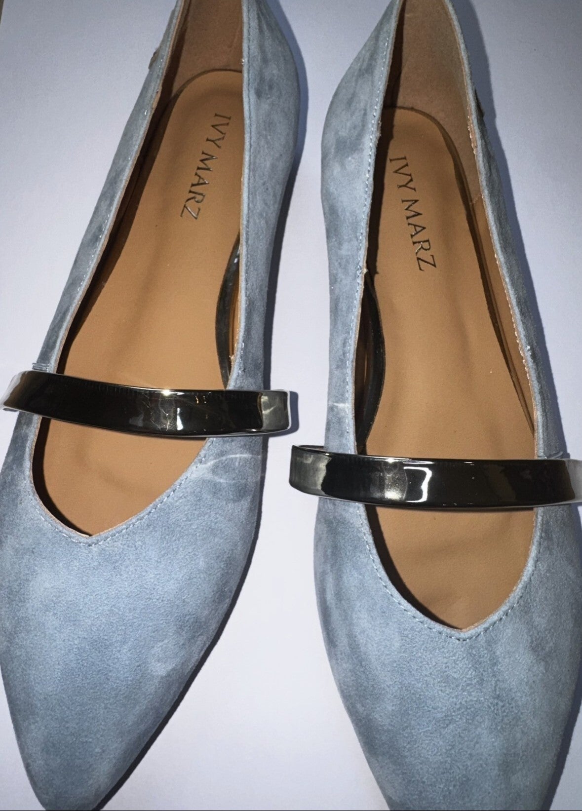 Light Blue Pointed Flat