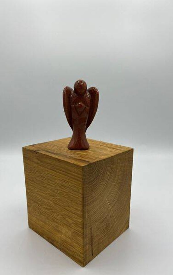 Engel-Gravur Goldfluss 7,5 cm energetisiert