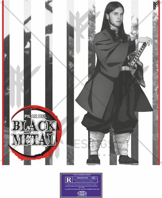 URBAN T-SHIRT DEMONS SLAYER (BLACK METAL VARG VIKERNES)