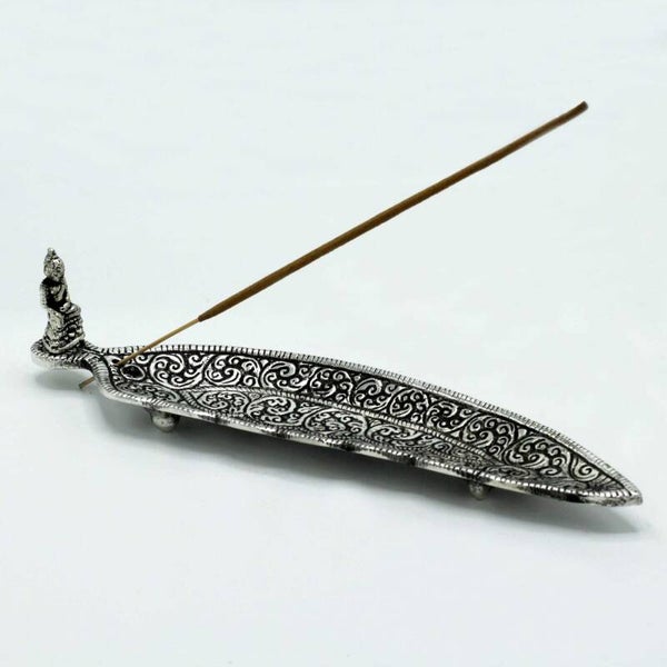 Podstawka pod Kadzidełka z Polerowanego Aluminium 23 cm - Budda