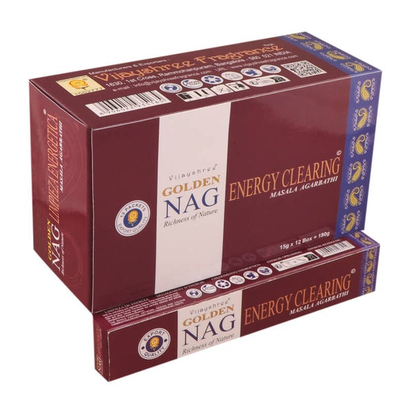 Kadzidełka Golden Nag 15 g - Oczyszczanie Energii