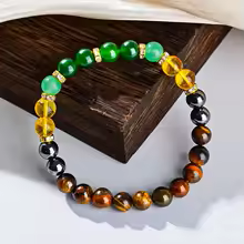 Bransoletka Obfitości – Cytryn, Tygrysie Oko i Zielony Awenturyn | Energia Pieniędzy i Pozytywne Wibracje