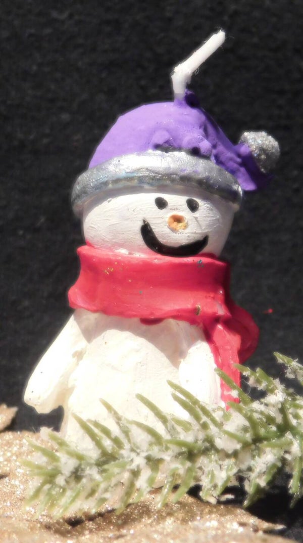 Schneemannkerzen