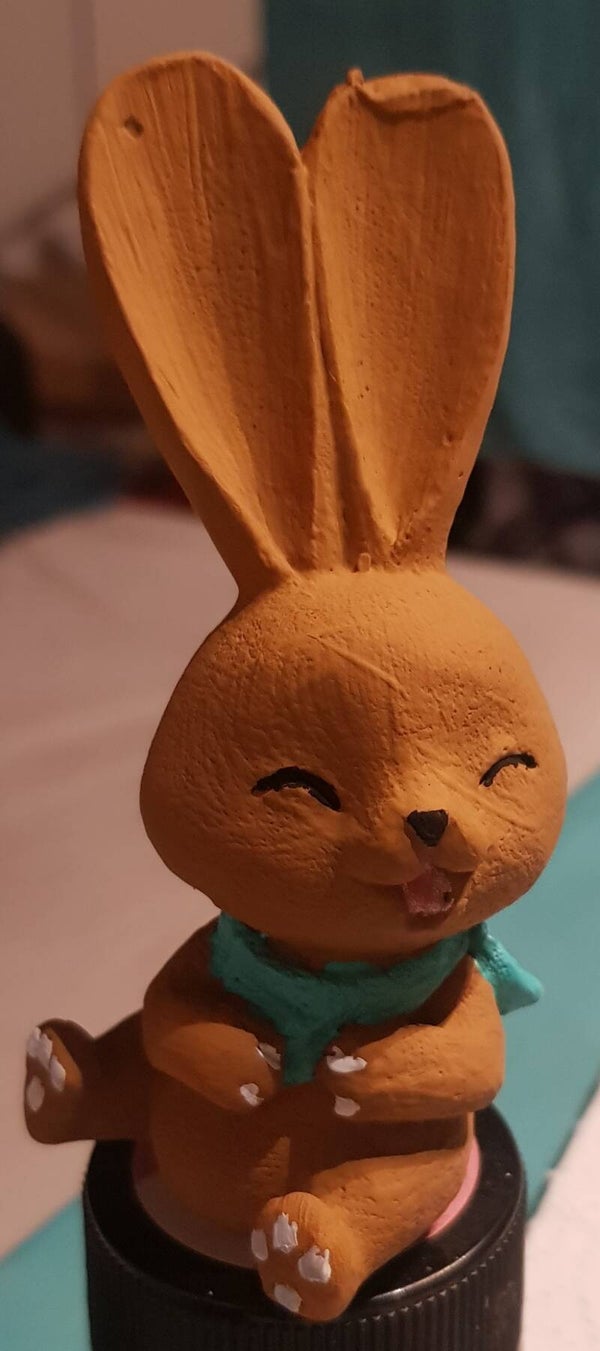 Hasenwachsfigur 2