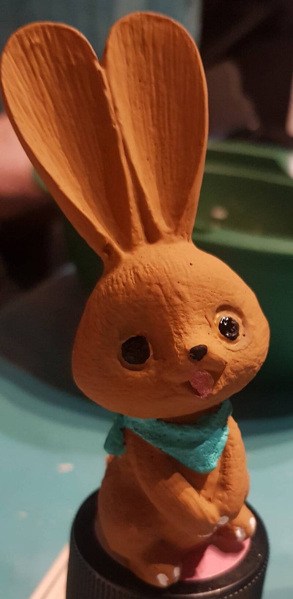 Hasenwachsfigur 3
