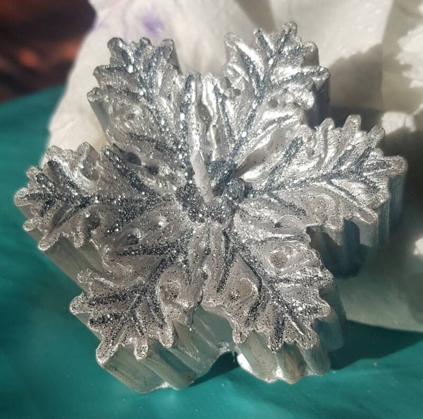 Schneeflockenkerze