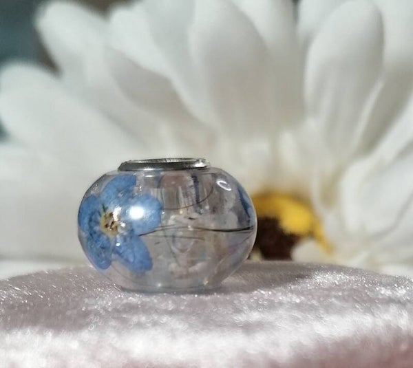 Forget-Me-Not Pandora Style Memorial Bracelet Bead