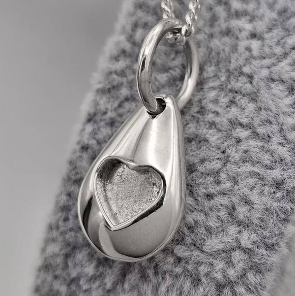 Sterling Silver Pebble  Pendant
