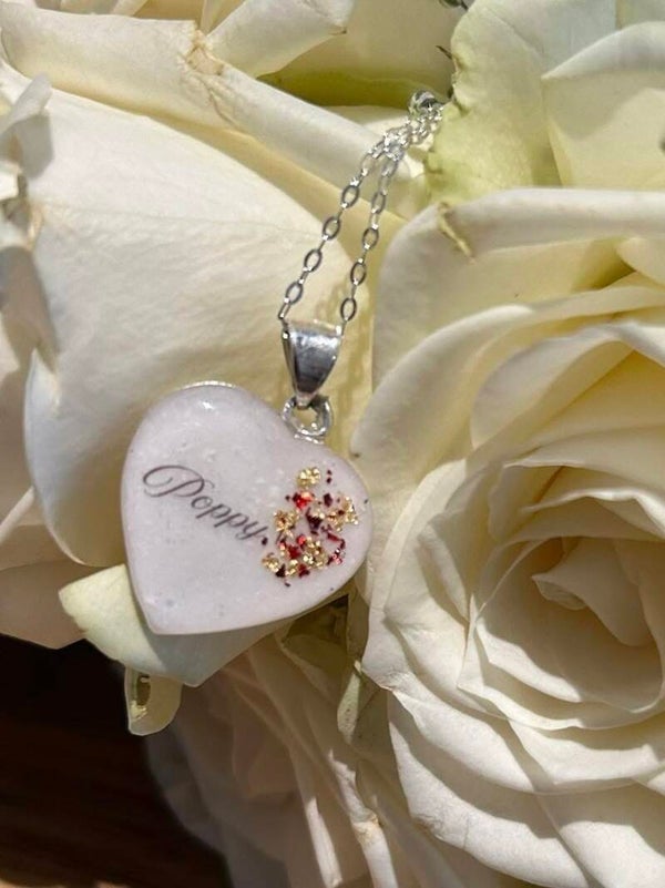 Simple Breastmilk Heart Sterling Silver