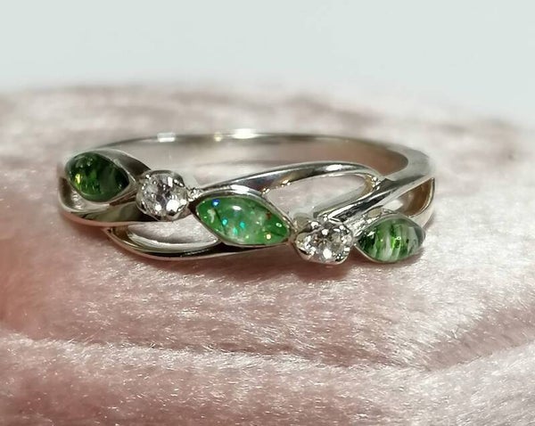 Three stone Eternity  Cubic Zirconia Ring