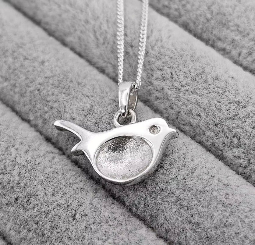 Sterling Silver Robin Pendant