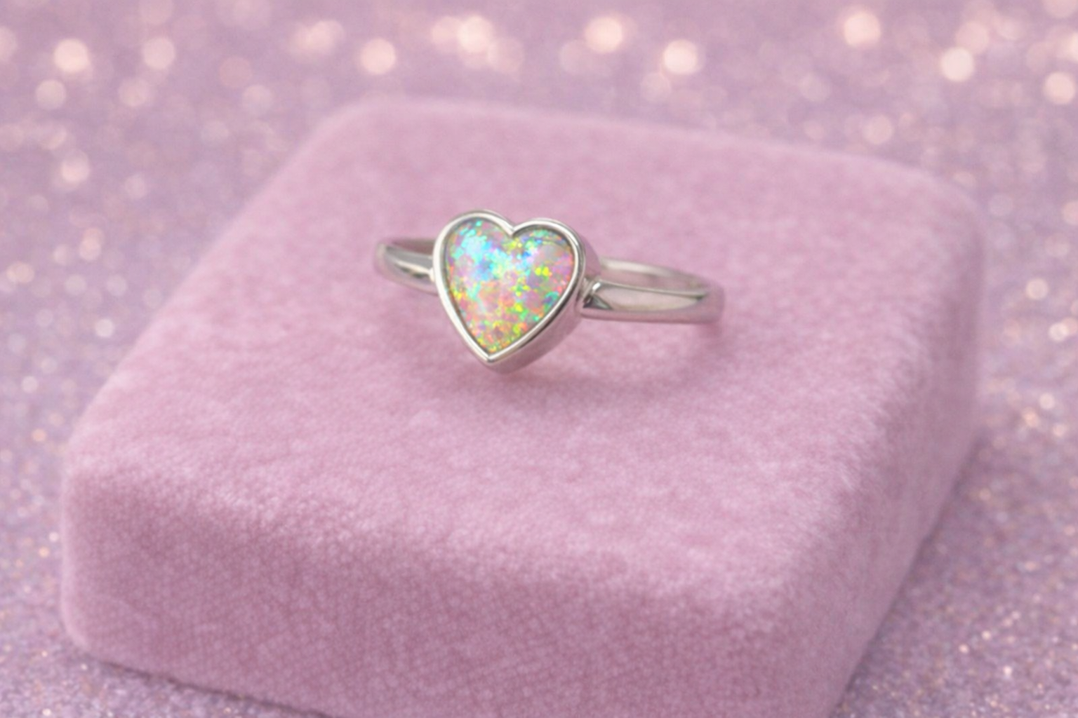 Solid Silver Self‑Fill Ashes Ring — Heart Top