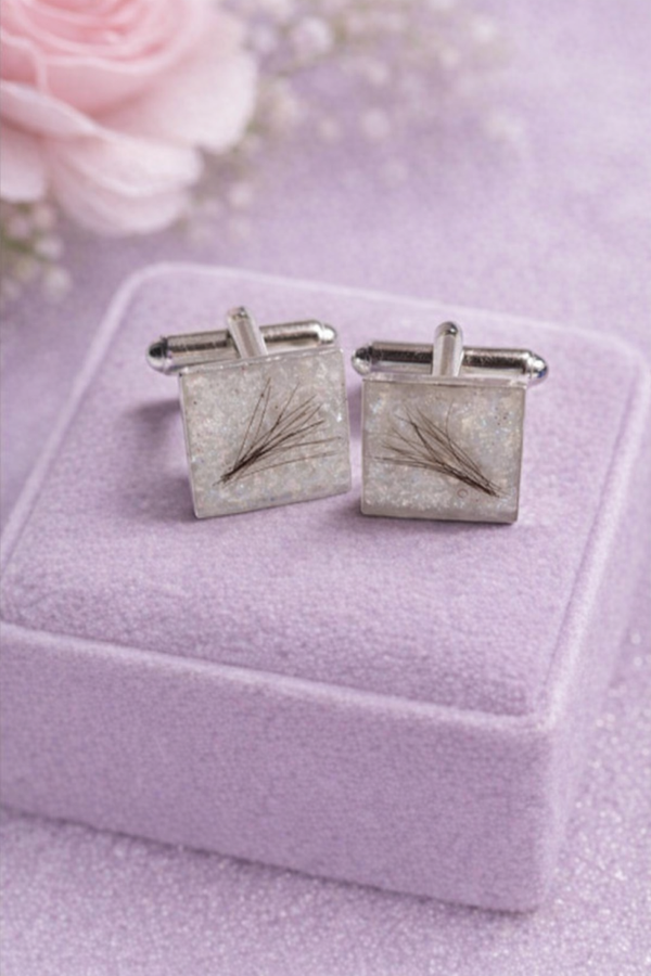 Sterling Silver Memorial Cufflinks (Heavy)