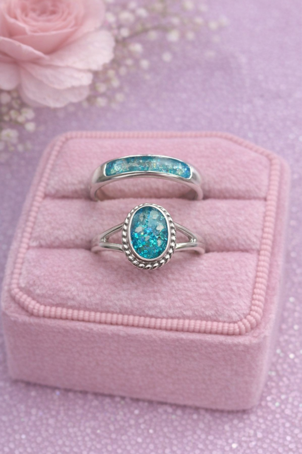 ladies’ memorial rings handcrafted in Wales