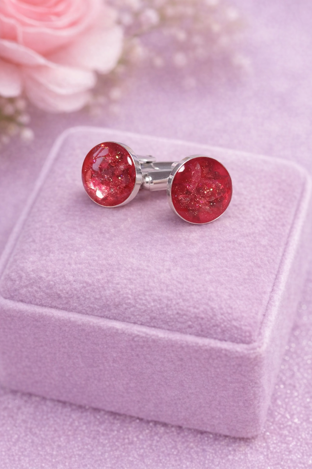 Sterling Silver Round Cufflinks