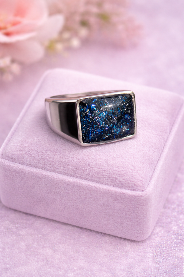 Stainless Steel Signet Memorial Ring