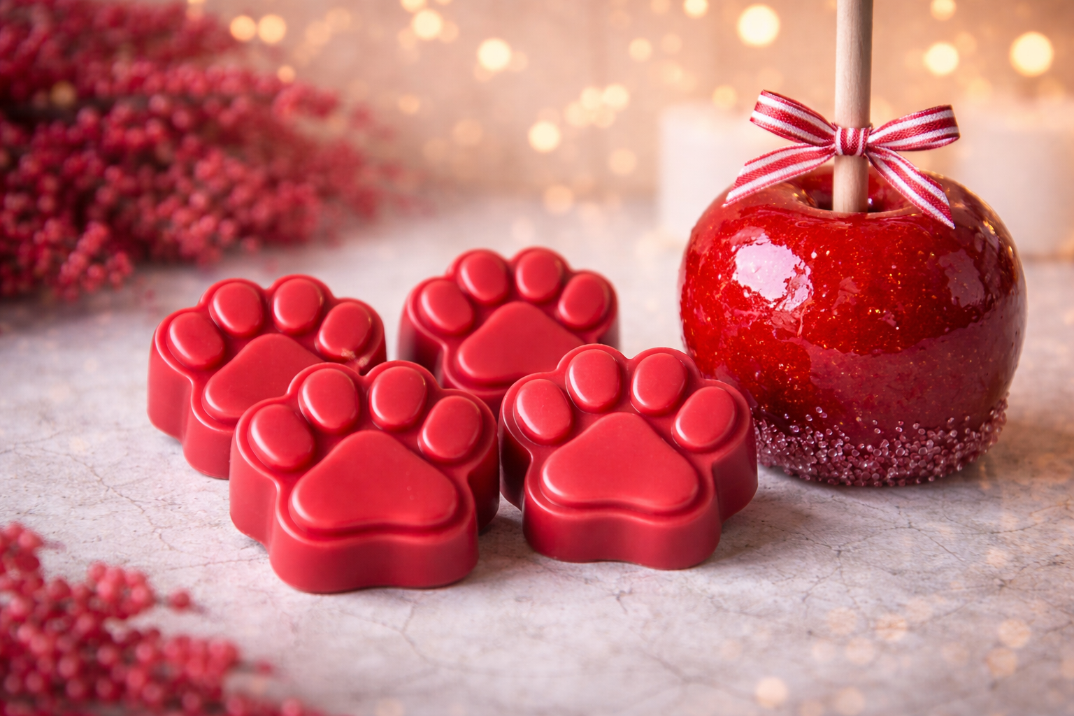 4 grosses pattes à la pomme d’amour🍎