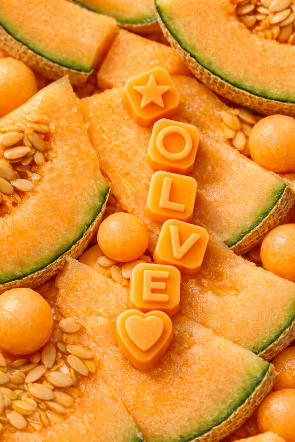 Fondants lettres au melon🍈