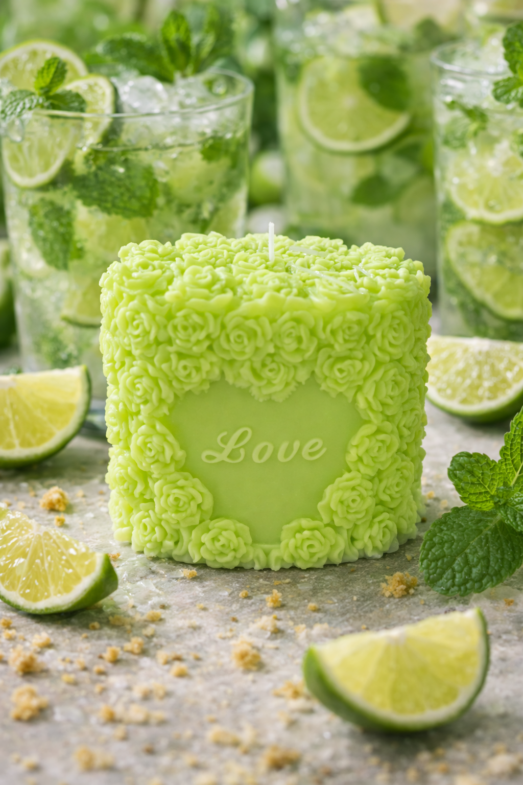 Bougie décorative au mojito🍸