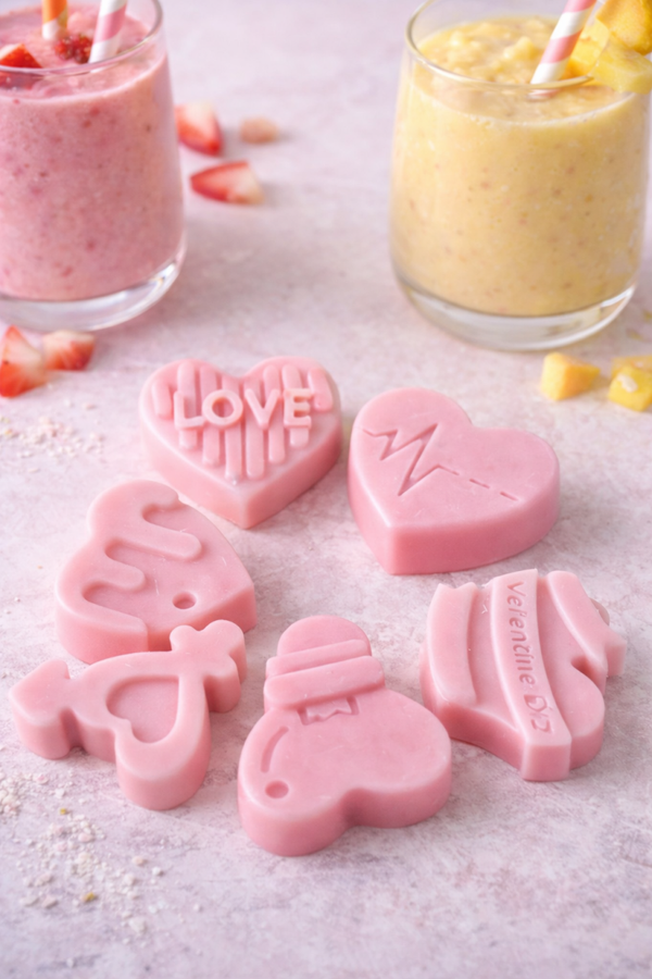 6 petits cœurs au smoothie🥛