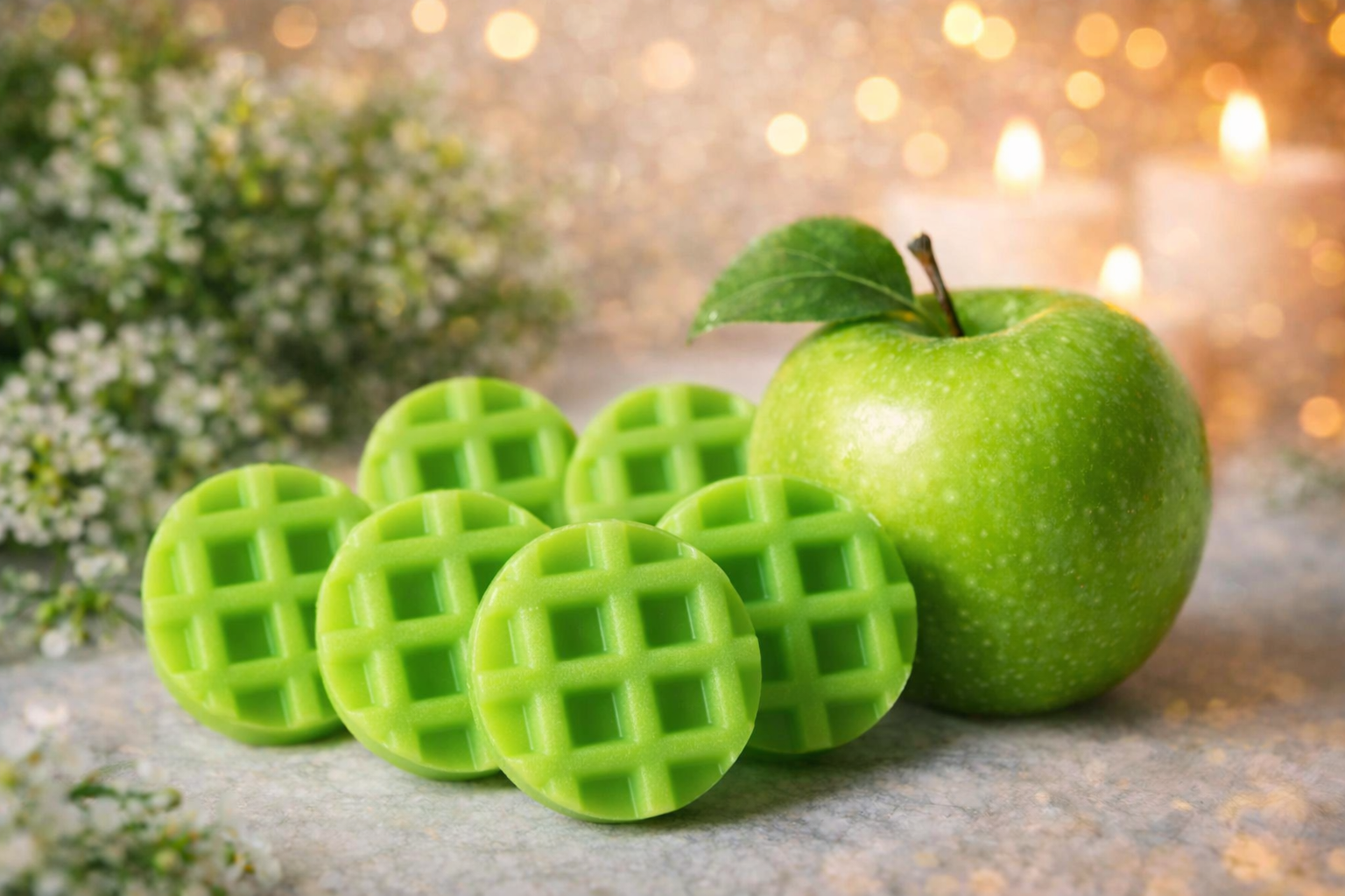 6 petites gaufres à la pomme🍏