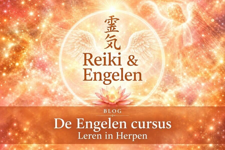 Zachte engelenillustratie bij de Engelen cursus