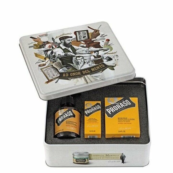 PRORASO CADEAUSET BAARDVERZORGING WOOD & SPICE