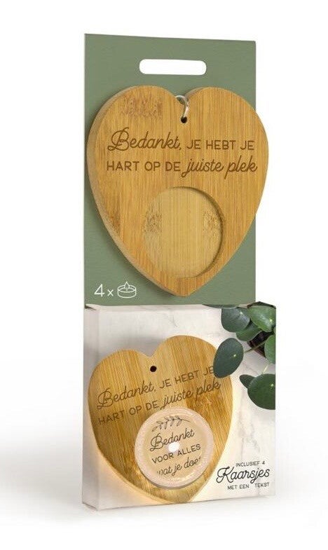 Verrassingskaarsje bedankt