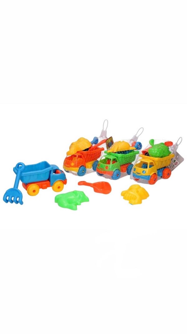 Strandauto met accessoires