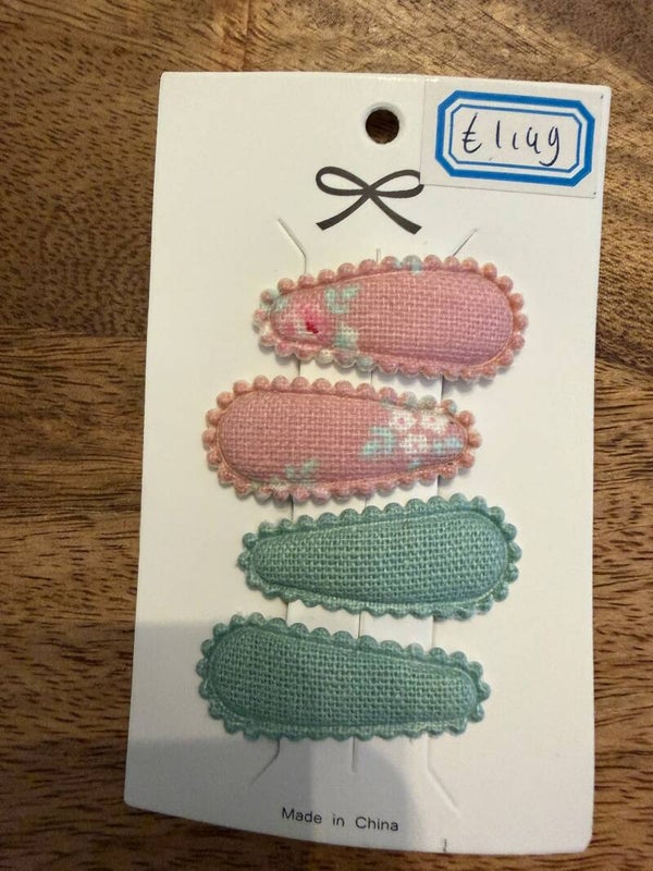 Haarspeldjes roze mint