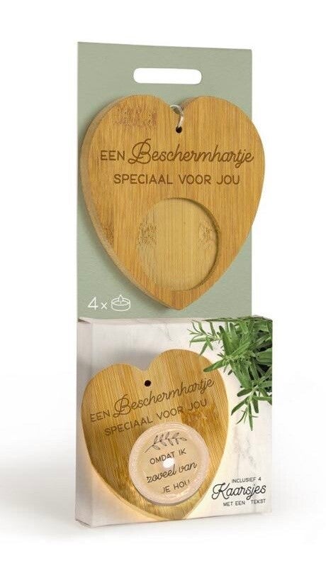 Verrassingskaarsje beschermhartje