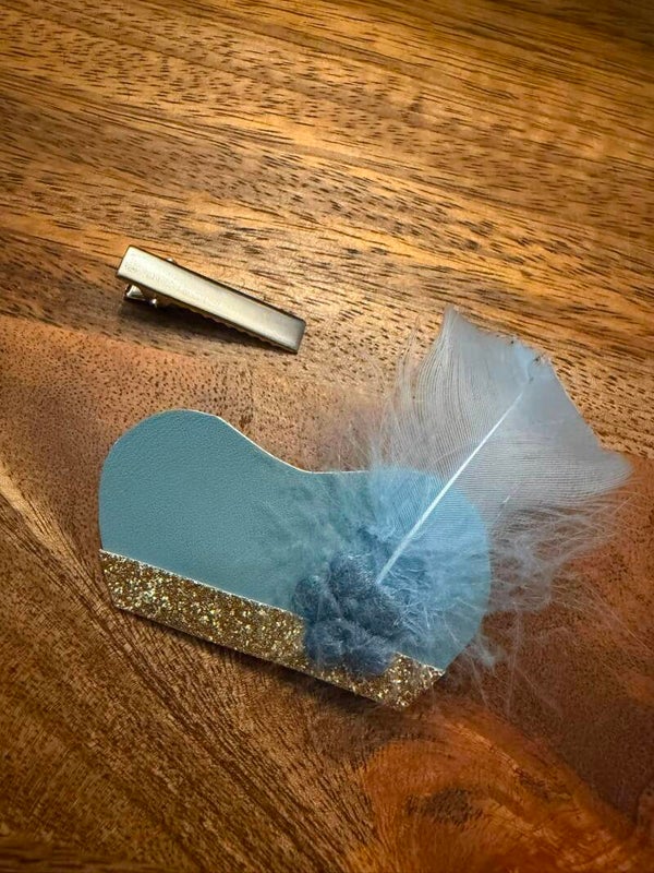 Pietenmuts blauw bloem blauw