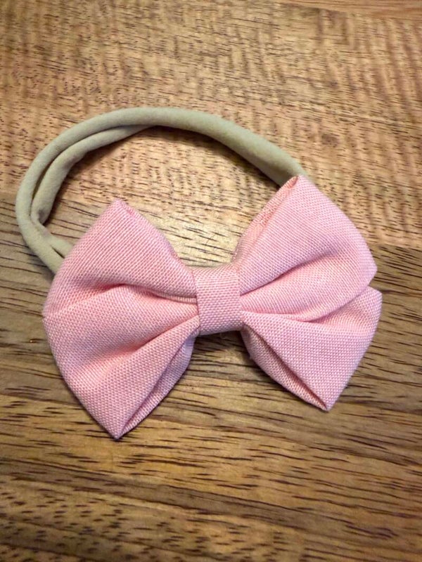 Haarband strik roze