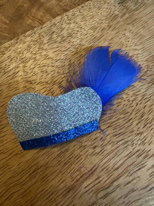 Pieten muts anti-slip zilver blauw