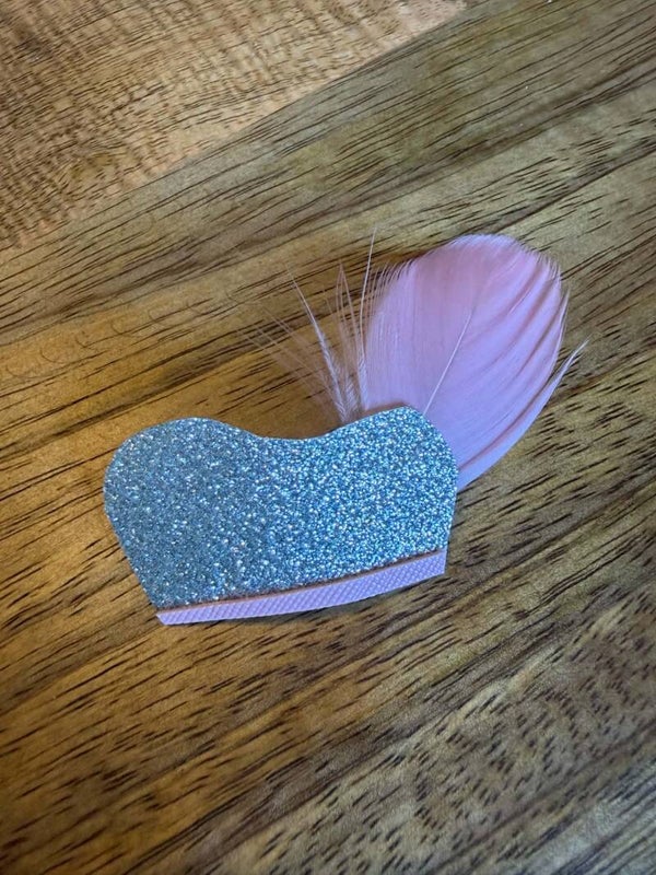Pieten muts anti-slip zilver roze