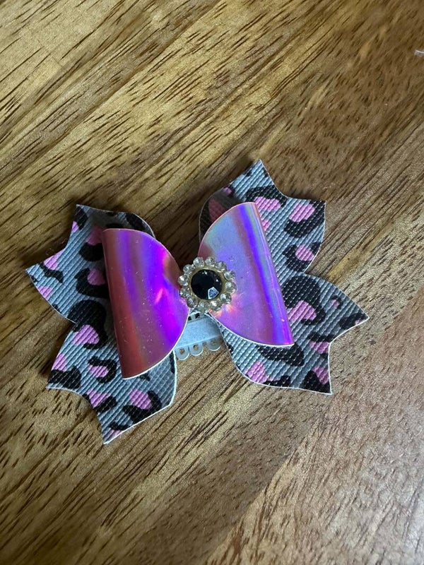 Haarspeldje Anti-slip roze panter