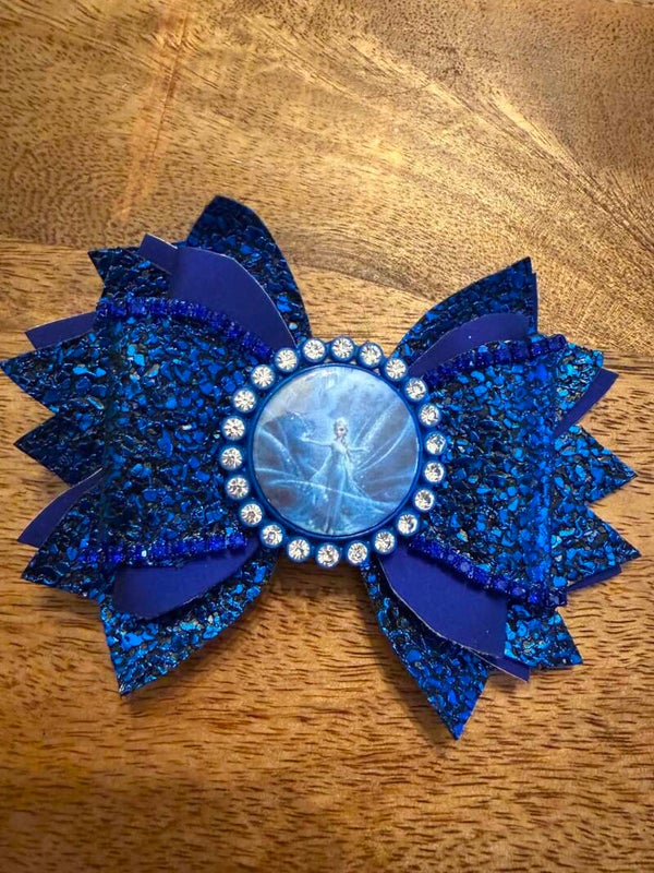 Luxe donker blauw glitter elza