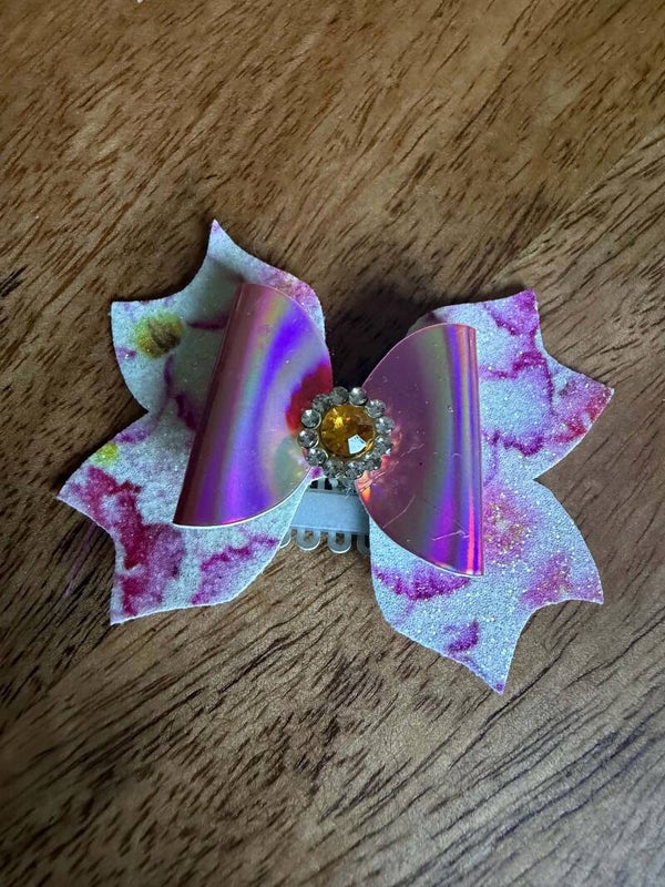 Haarspeldje anti-slip roze bloem