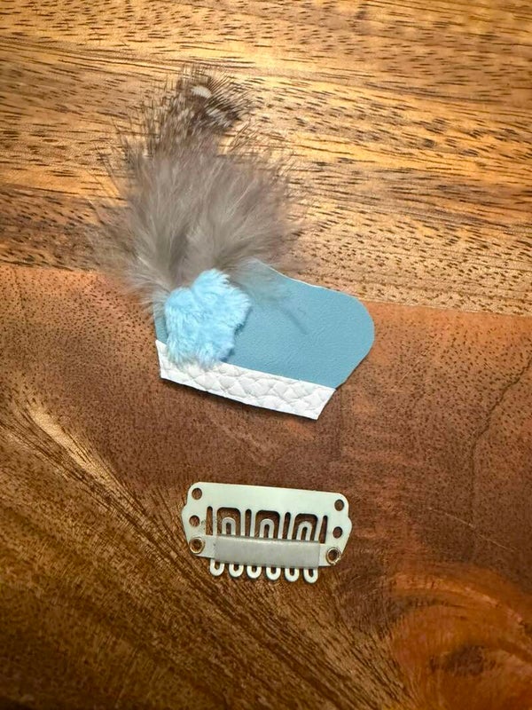 Pietenmuts anti-slip speldje muts blauw