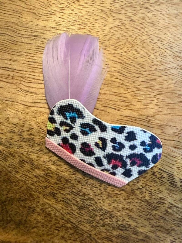 Pieten muts anti-slip  mix panter roze